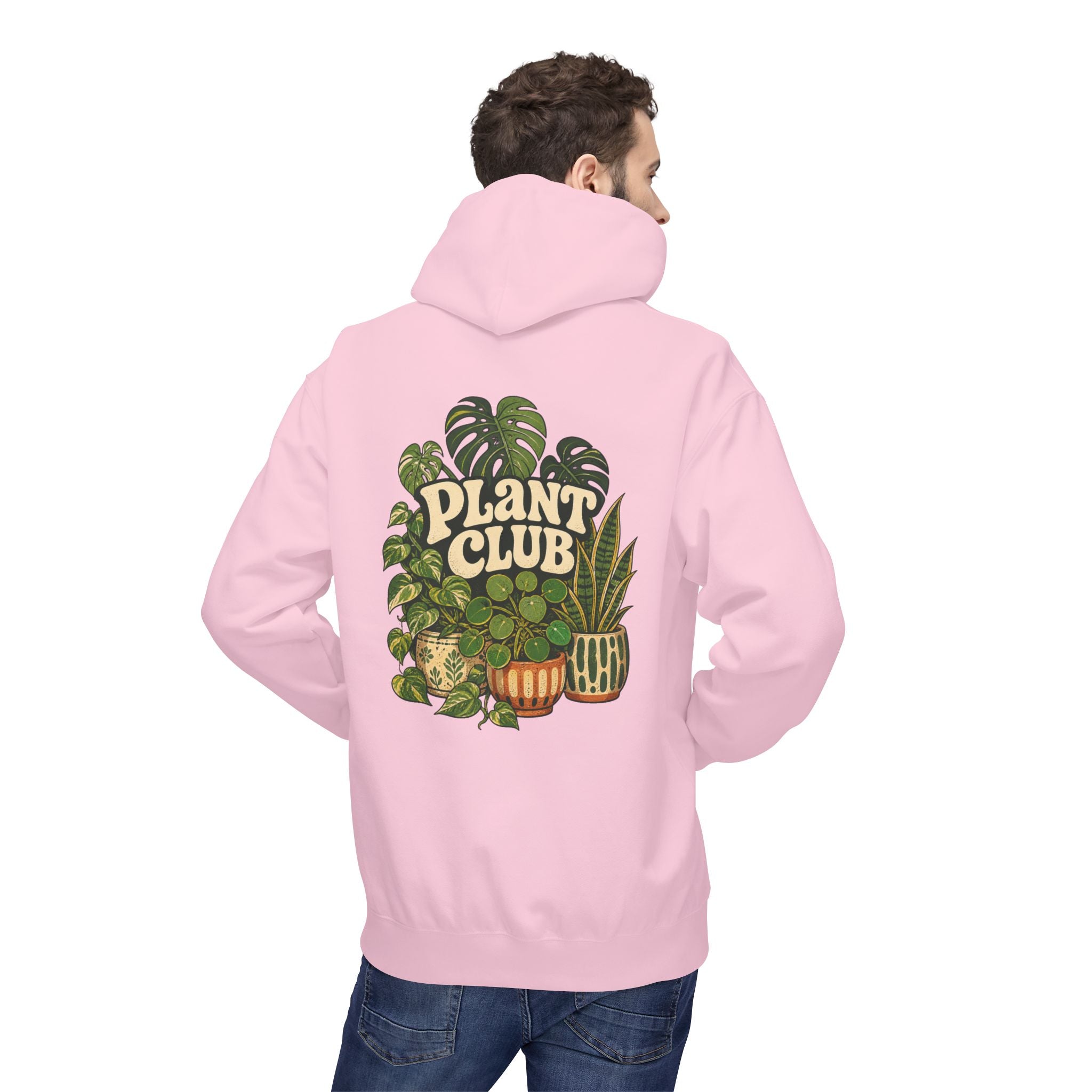 Plant Club Hoodie — Retro Indoor Plant Graphic Pullover