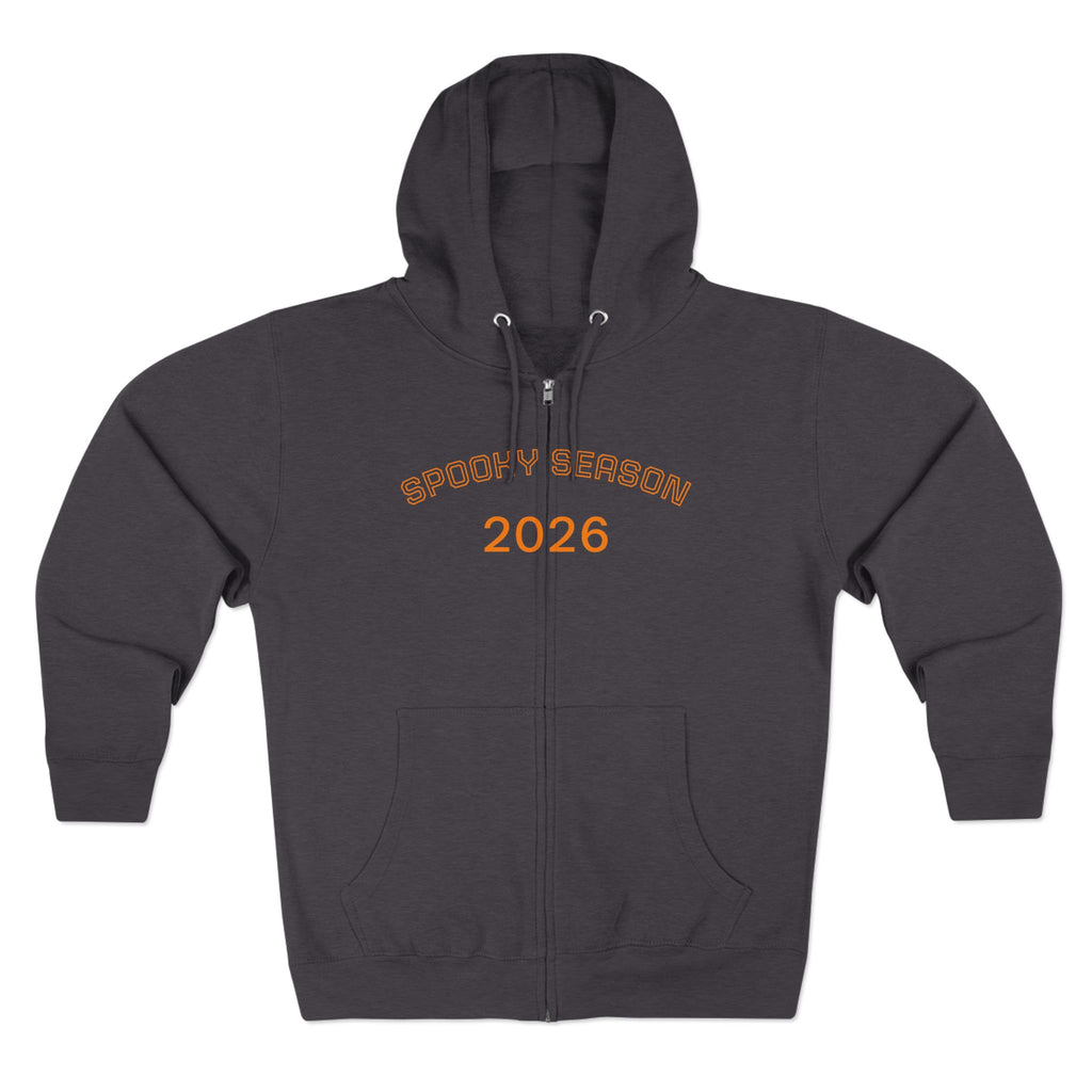 Halloween Pumpkin Skeleton Zip Hoodie 2026 — Spooky Season Graphic Zip-Up