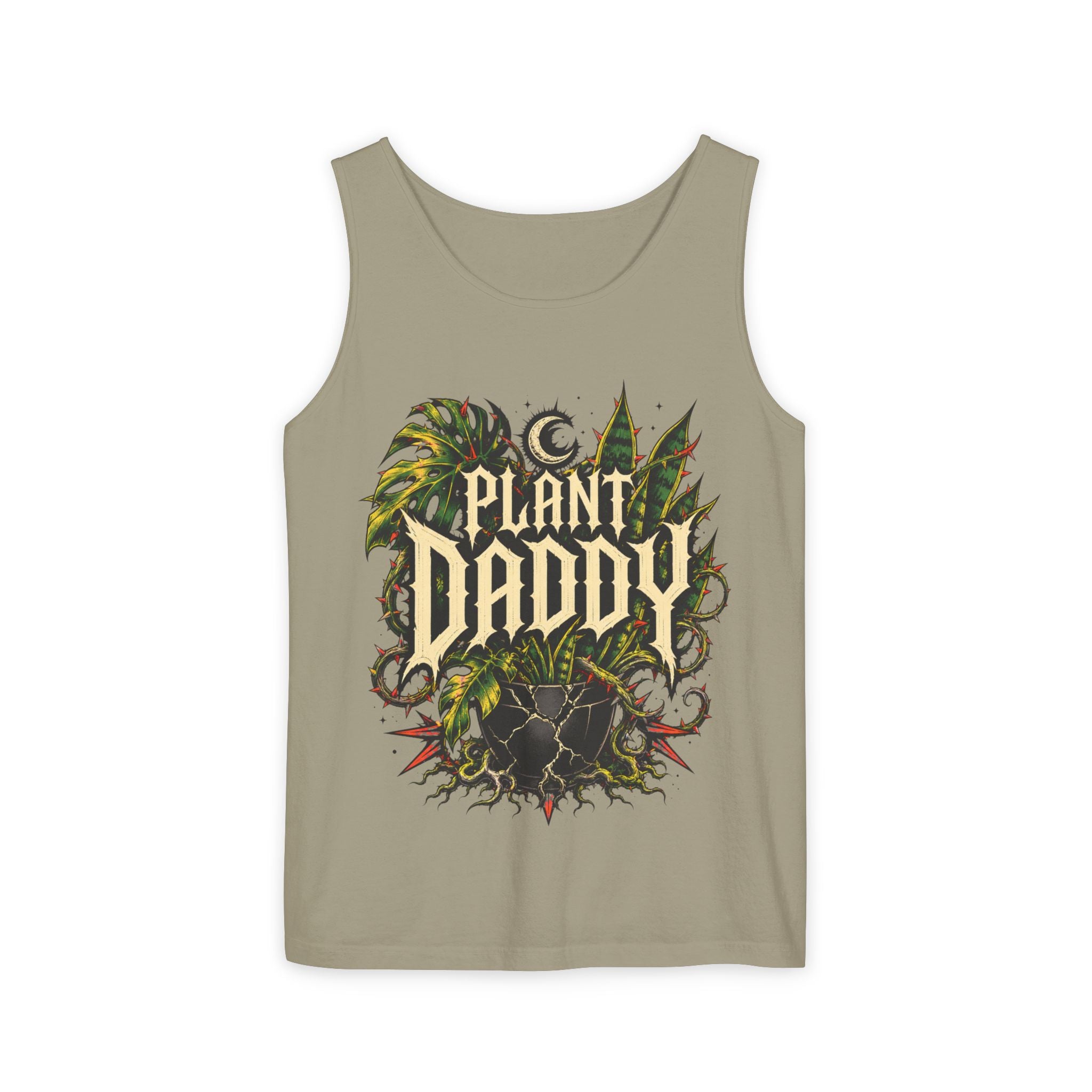Plant Daddy Tank Top — Retro Botanical Graphic Tank for Plant Lovers