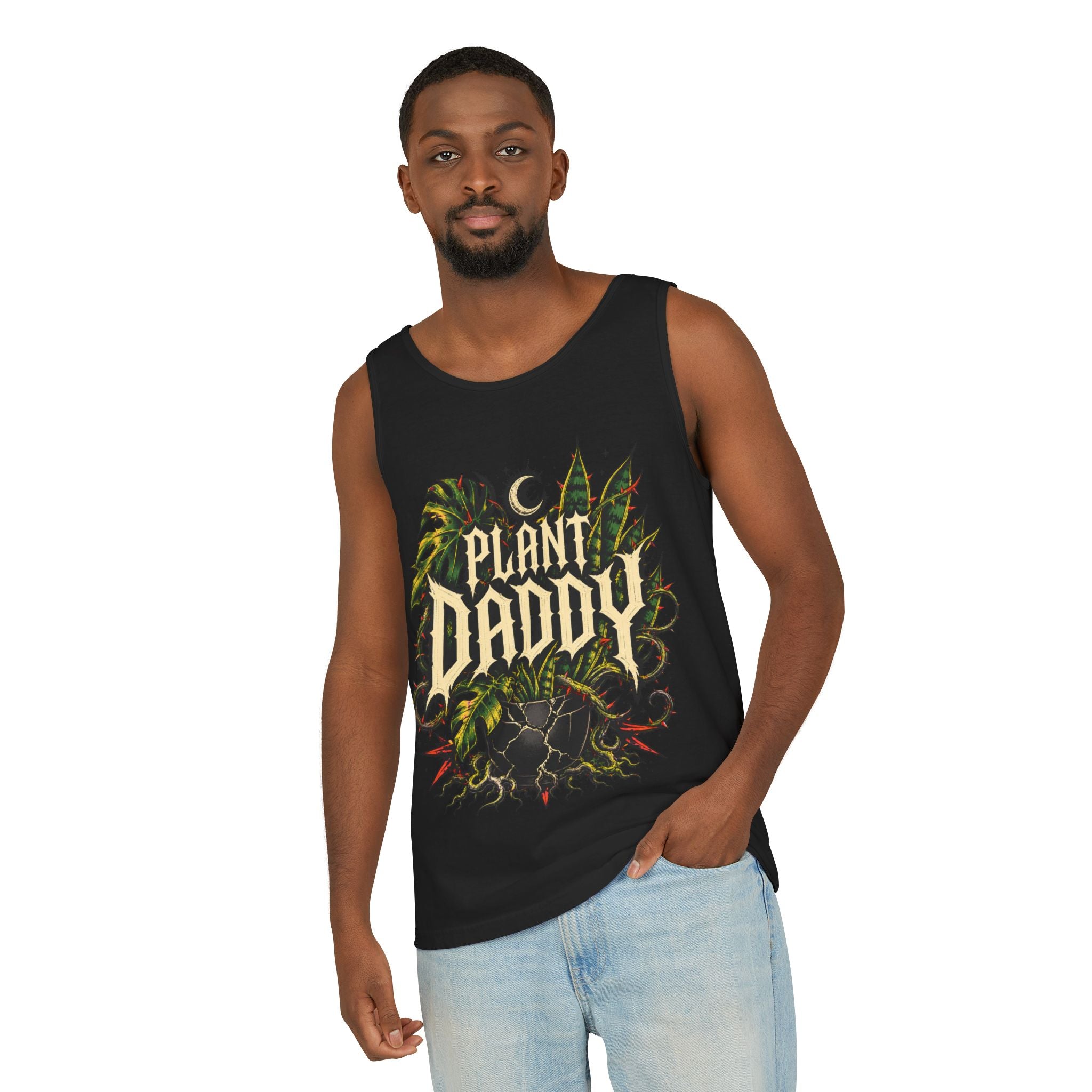 Plant Daddy Tank Top — Retro Botanical Graphic Tank for Plant Lovers