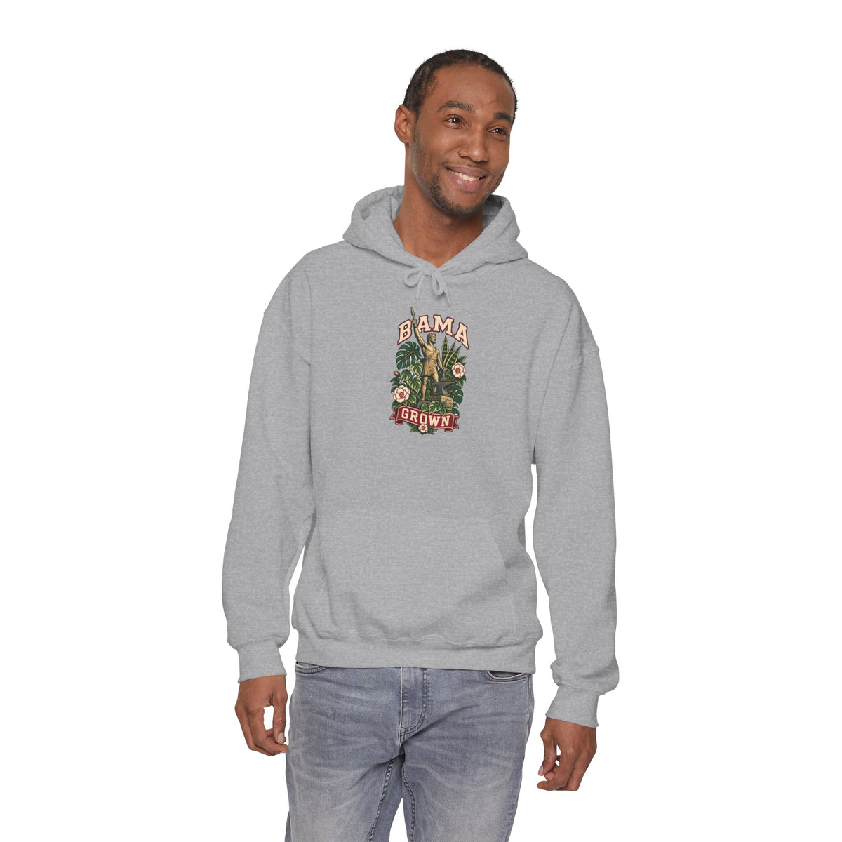 Plant Parent Hoodie — "Alabama Grown" Floral Vintage Garden Pullover
