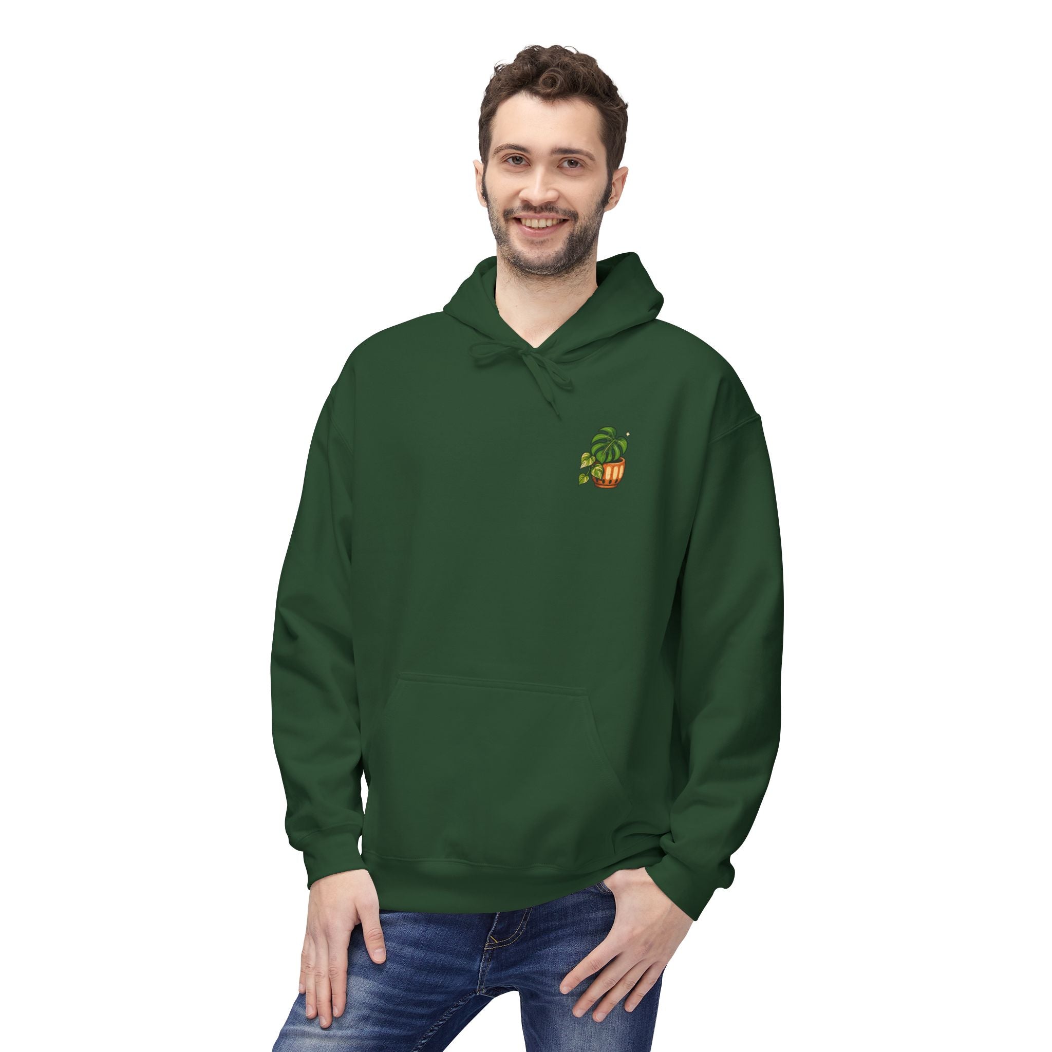 Plant Club Hoodie — Retro Indoor Plant Graphic Pullover