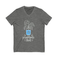 Plant Lover V-Neck Tee — "I'd Propagate That" Mason Jar Plant Shirt