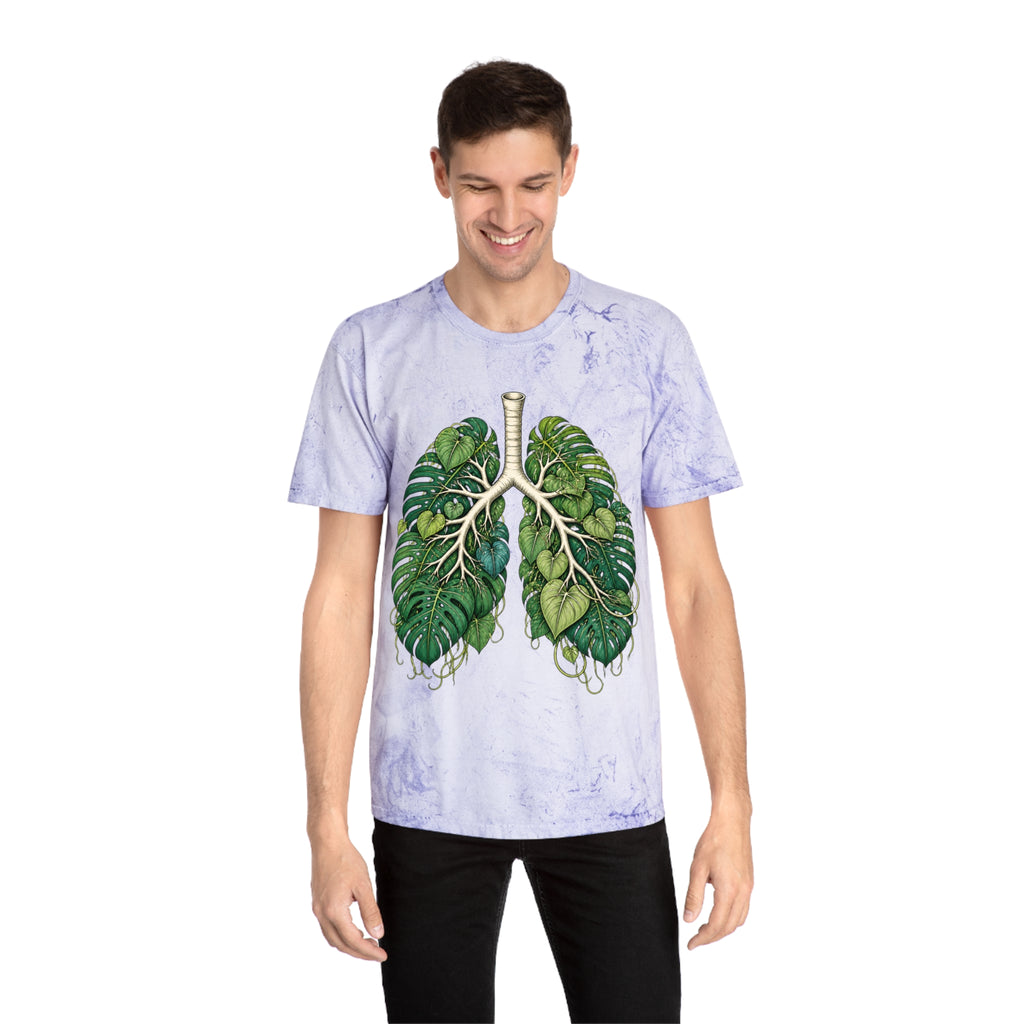 Botanical Lungs Tee — Green Leaf Anatomy Graphic T-Shirt