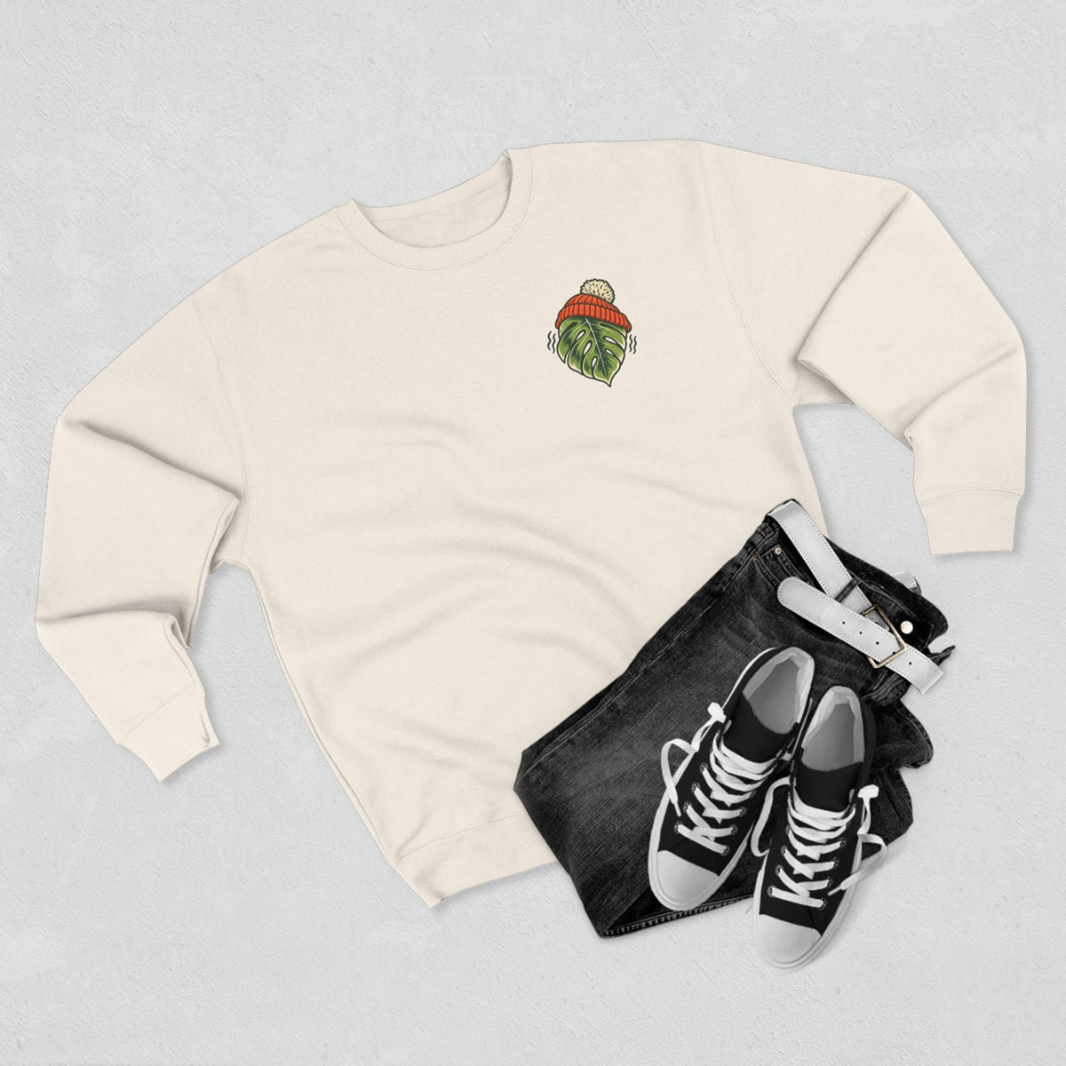Sweater Weather Sweatshirt — "Sweater Weather Is Not My Weather" Cozy Plant Lover Crewneck