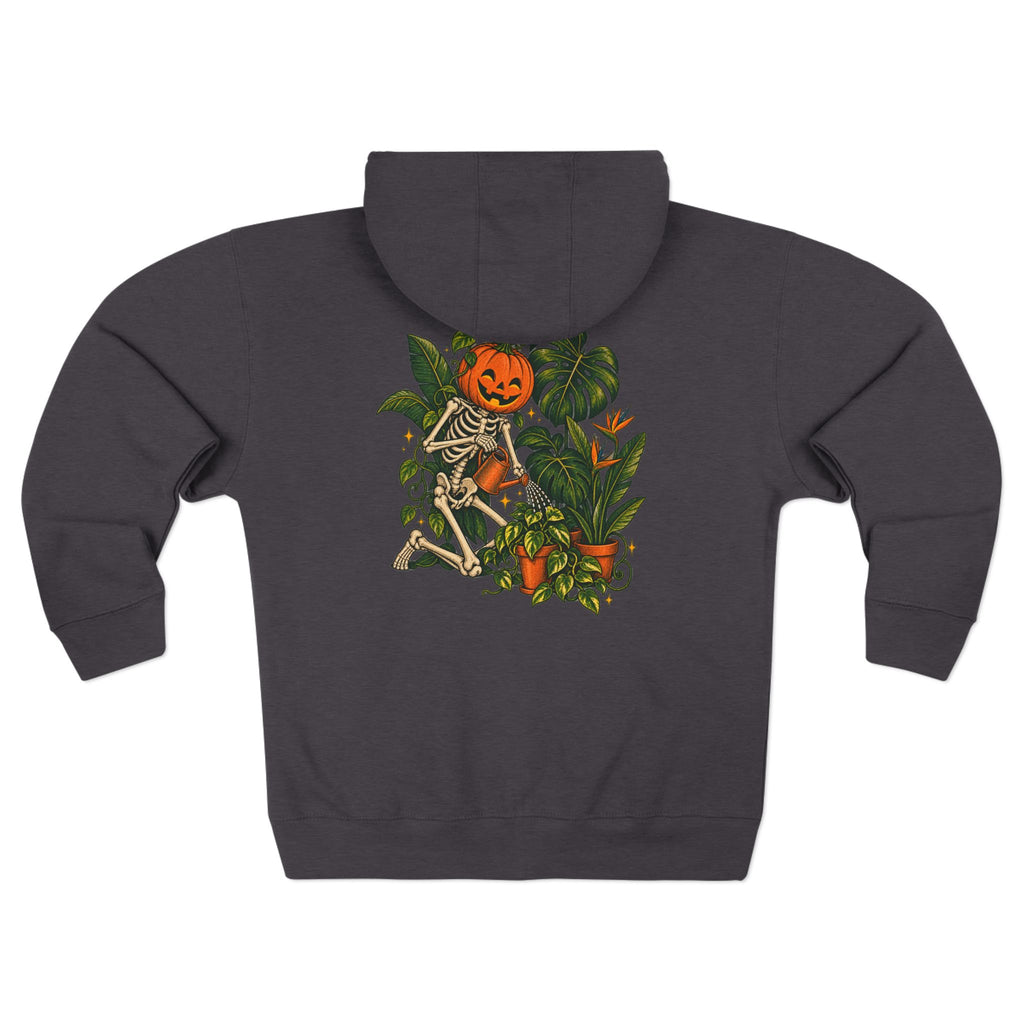 Halloween Pumpkin Skeleton Zip Hoodie 2026 — Spooky Season Graphic Zip-Up