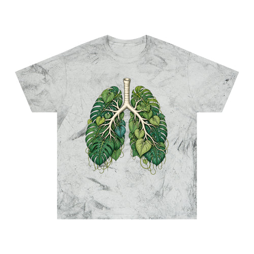 Botanical Lungs Tee — Green Leaf Anatomy Graphic T-Shirt