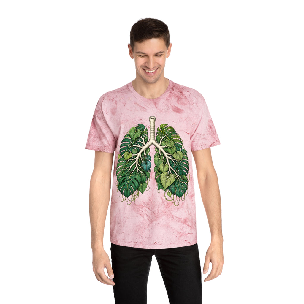 Botanical Lungs Tee — Green Leaf Anatomy Graphic T-Shirt