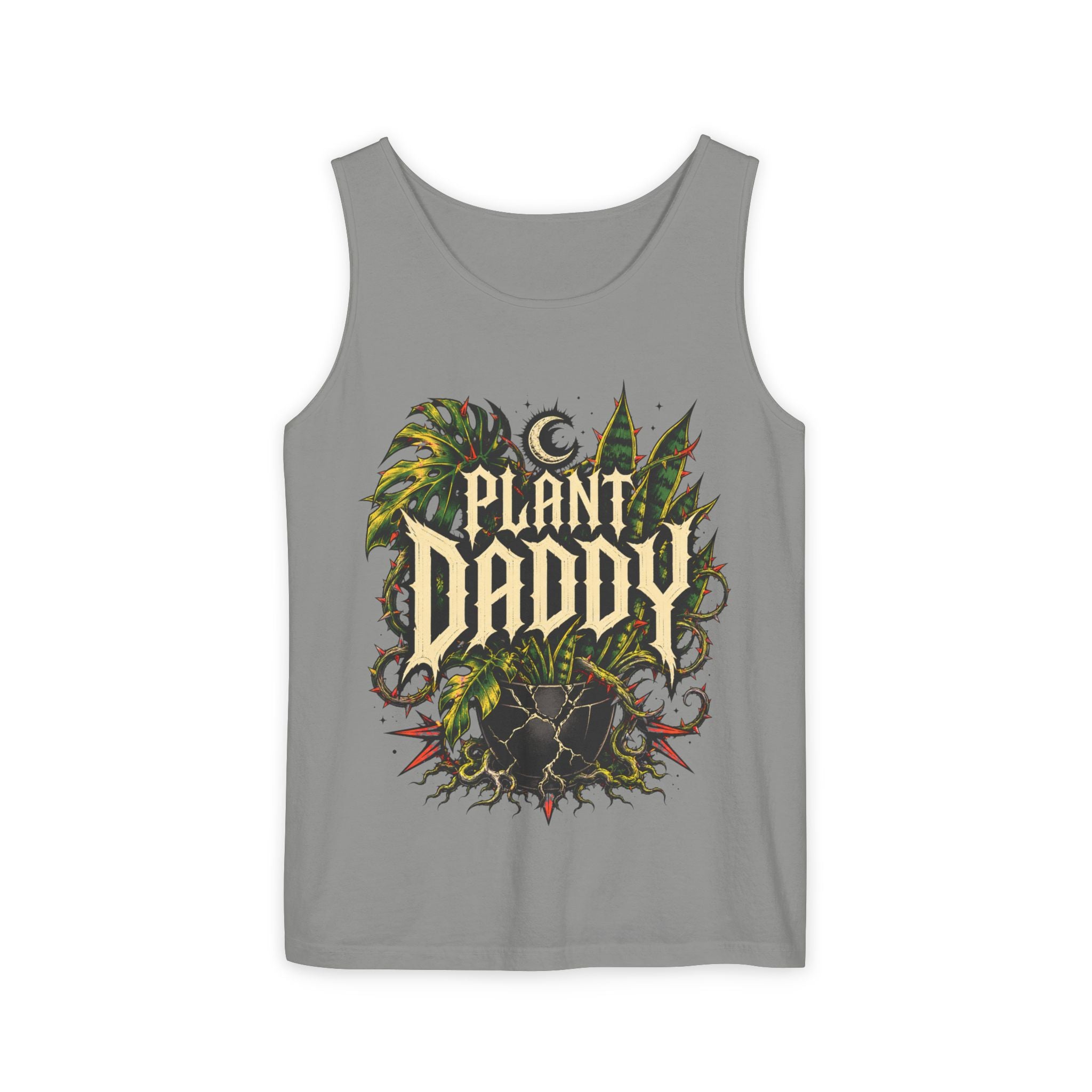 Plant Daddy Tank Top — Retro Botanical Graphic Tank for Plant Lovers