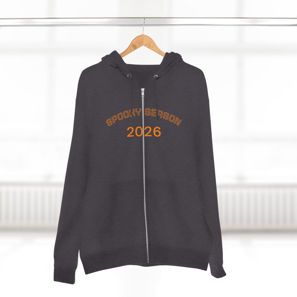 Halloween Pumpkin Skeleton Zip Hoodie 2026 — Spooky Season Graphic Zip-Up