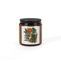 Pumpkin Planting Soy Candle — Amber Jar Fall Scented Candle